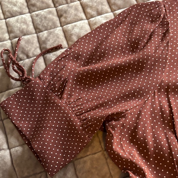 J. Crew Chocolate Brown Polka Dot Dress - Picture 4 of 8